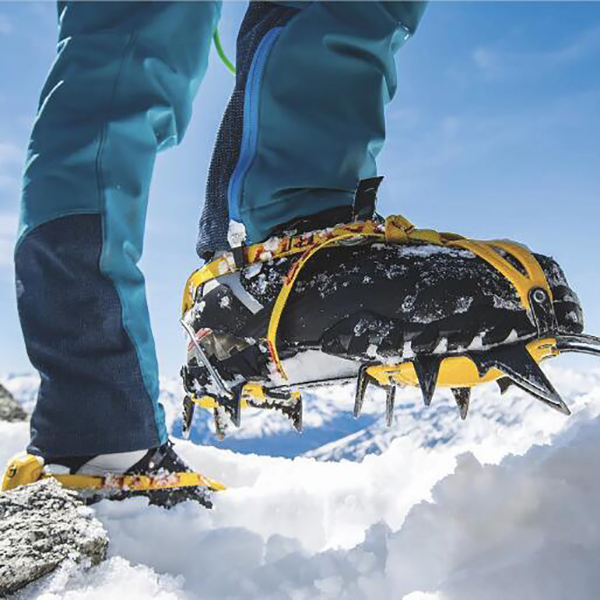 Crampons Ice Snow Grips for Boots Shoes Women Men Kids Anti Slip 19 Stainless Steel Spikes Safe Protect for Hiking Fishing Walking Climbing Mountaineering